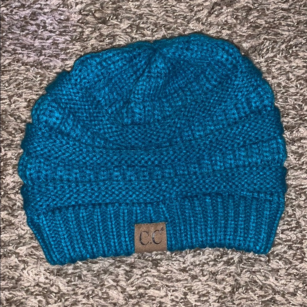 Turquoise C.C. Beanie